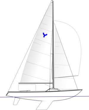 Yngling - Olympic keelboat for 3 women